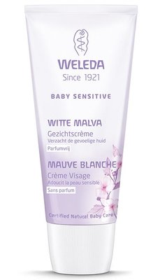 baby sensitive witte malva gezichtscreme - weleda - 50 ml