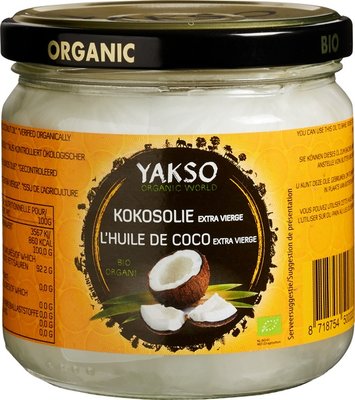 kokosolie extra vierge - yakso - 320 ml