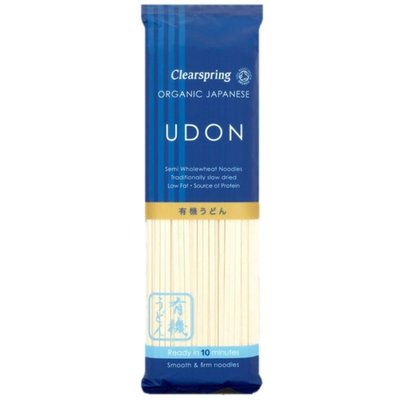 udon tarwe noodles - clearspring - 200 gram