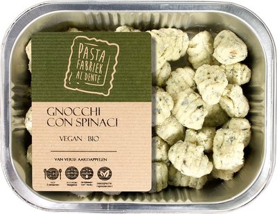 verse gnocchi spinazie - de pastafabriek - 250 gram
