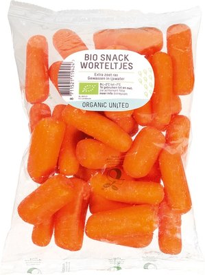 geschrapte wortelen - 250 gram