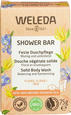 shower bar ylang ylang iris - weleda - 75 gram