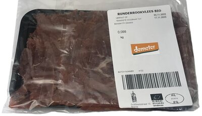 runderrookvlees demeter - 100 gram