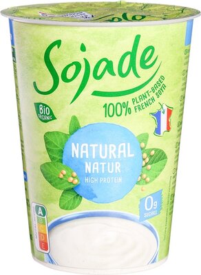 sojayoghurt naturel (ongezoet) - sojade - 400 gram
